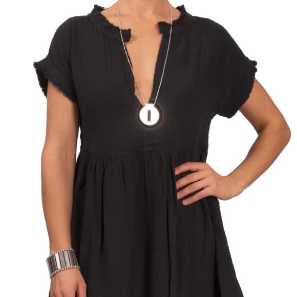 everyday ritual Dresses Everyday Ritual Black Coverup Dress Regina